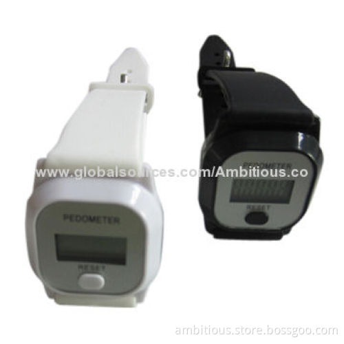 Wristband pedometer watch with step clock and sleeping activity tracker functionNew